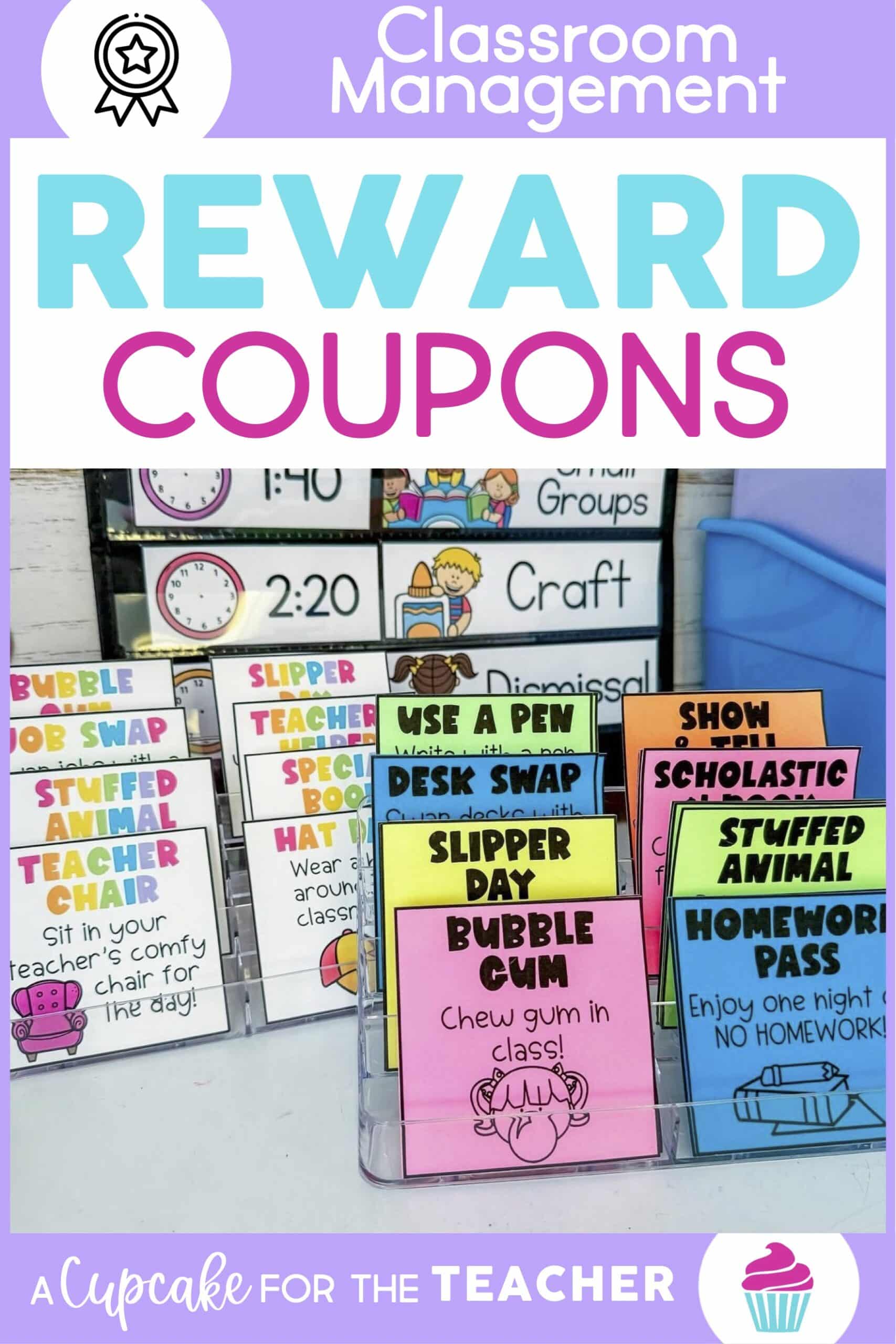 Reward Coupons for Classroom Management