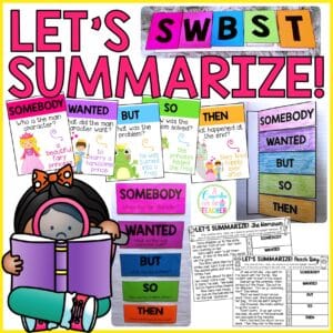 Let's Summarize!  Craftivity, Posters & Printables for SWBST