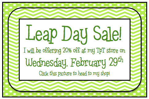 Leap Day Sale at My Little Shop!