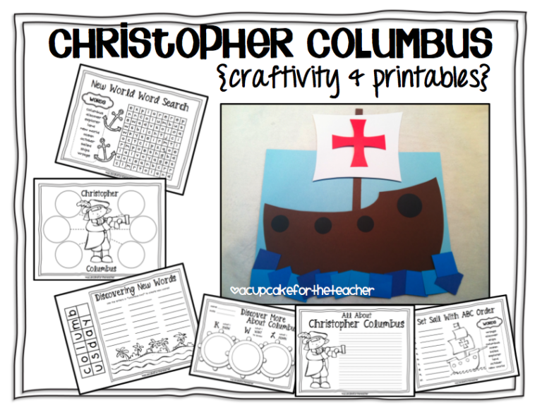 Christopher Columbus {Craftivity & Printables}
