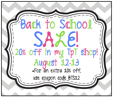 Back to School Sale!! {Link Up Your Sale!}