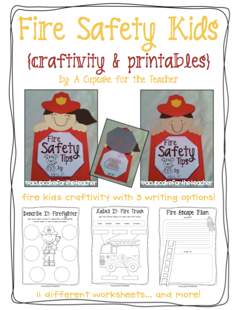 Fire Safety Kids {Craftivity & Printables} Plus a Freebie