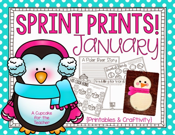 Sprint Prints! January {Includes a Snowman Craftivity!}