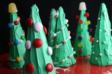 ice cream cone Christmas trees