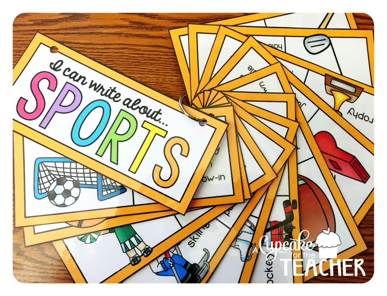 Take a look at the "Sports" topic for my writing topic cards.